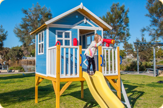 outdoor plastic cubby house