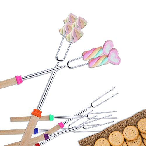 Campfire Camping Gmmyee Marshmallow Roasting Sticks Set Of 8