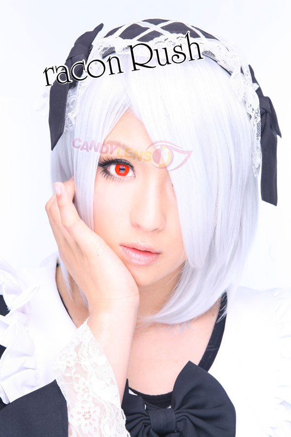 Pure Red Cosplay Halloween Contact Lens