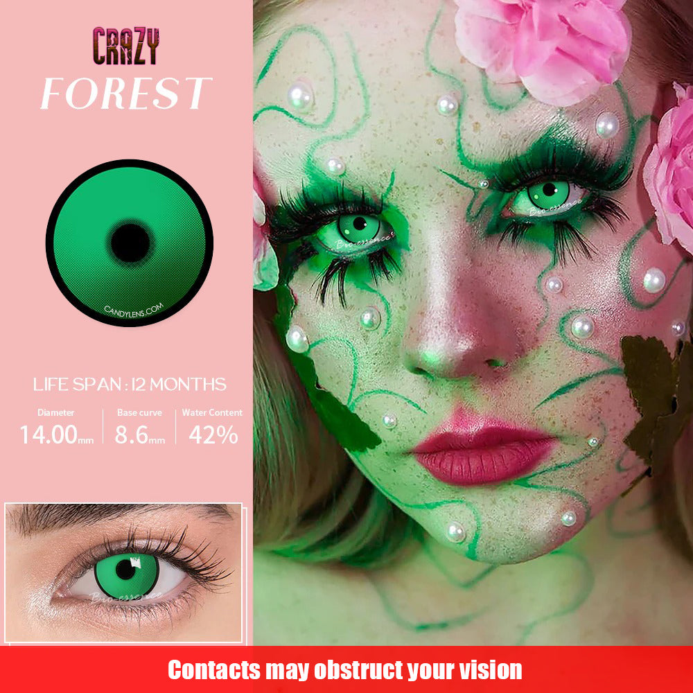 vivid emerald green cosplay contacts