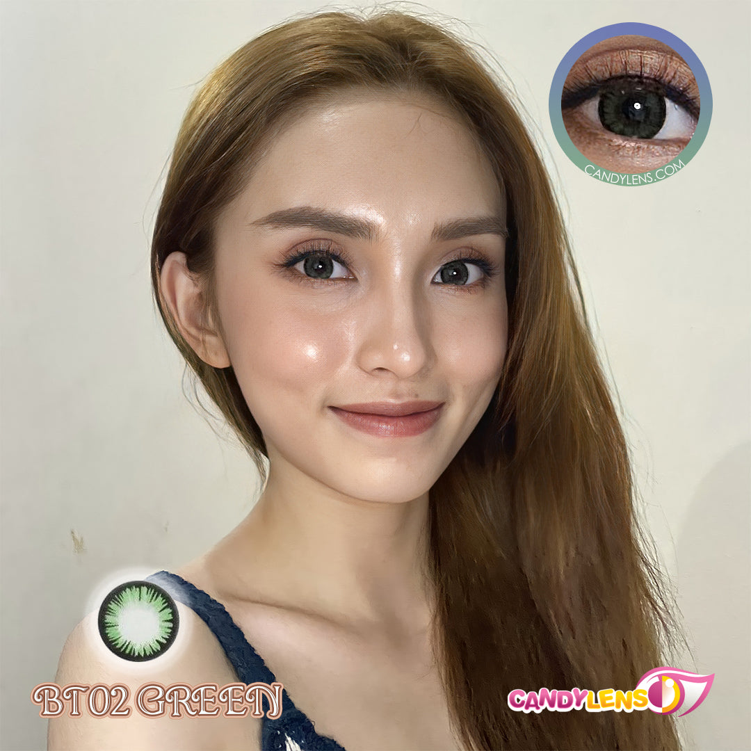 natural looking green contacts 14mm diameter