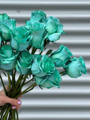 Green (turquoise) rose