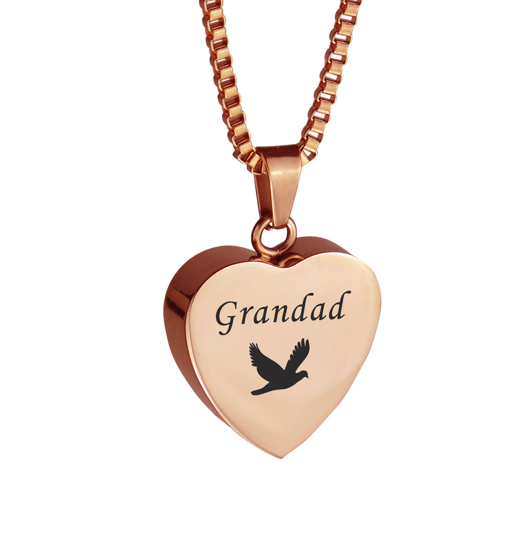 grandad ashes necklace