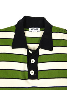 Sunnei Stripe Knit Polo Size Medium – I Miss You MAN