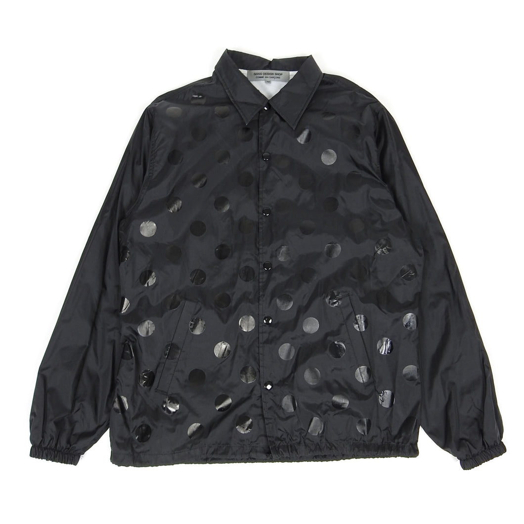 Comme Des Garcons Good Design Shop Black Polka Dot Coach Jacket