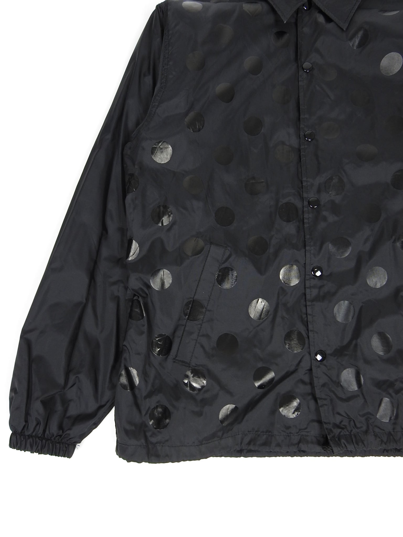 Comme Des Garcons Good Design Shop Black Polka Dot Coach Jacket