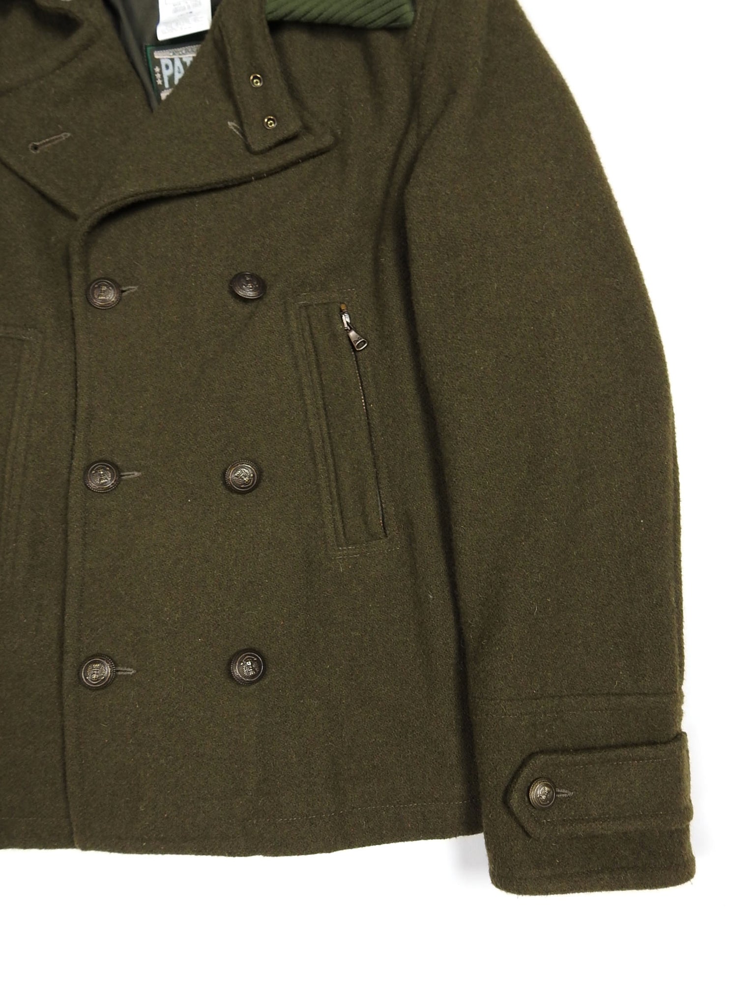 Dolce & Gabbana Green Military Peacoat Size 48 – I Miss You MAN