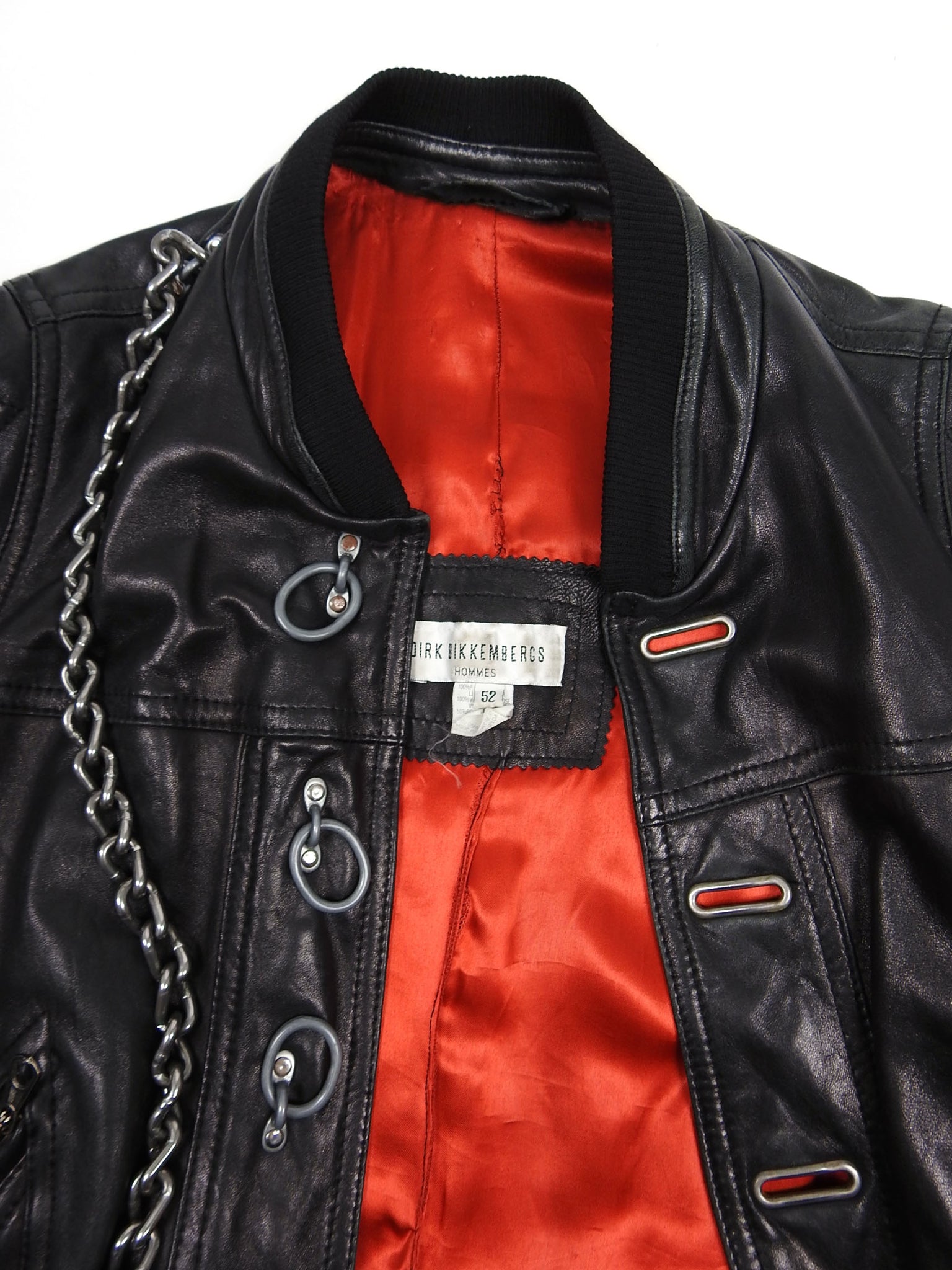 DIRK BIKKEMBERGS Leather Vest w/ Liner-