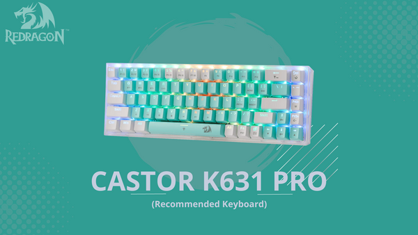 CASTOR K631 PRO 65% Mint Wireless Keyboard