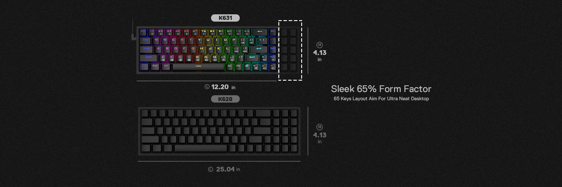 65% Wired RGB Gaming Keyboard