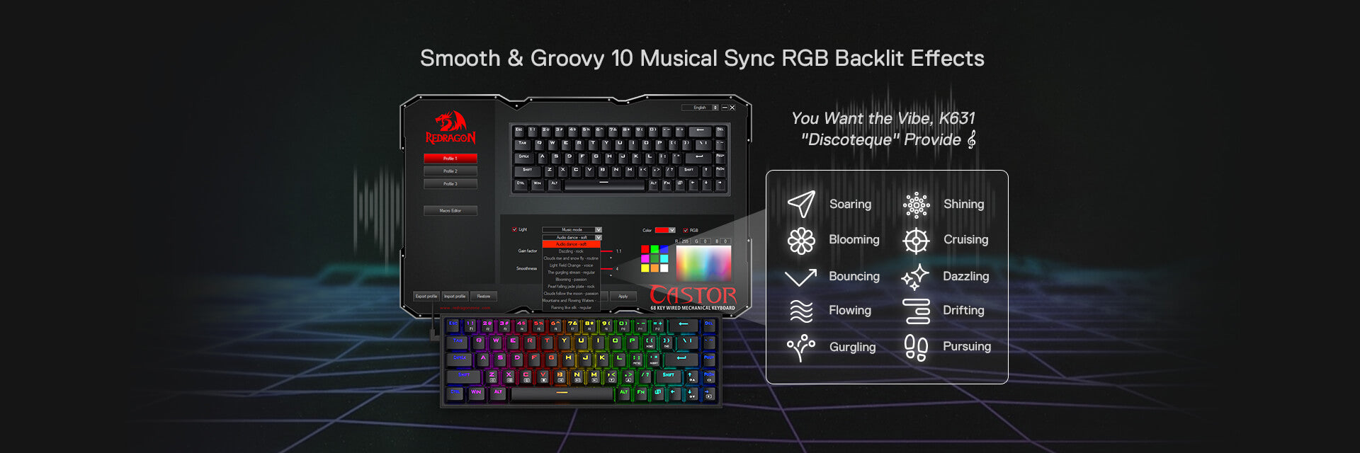 65% Wired RGB Gaming Keyboard