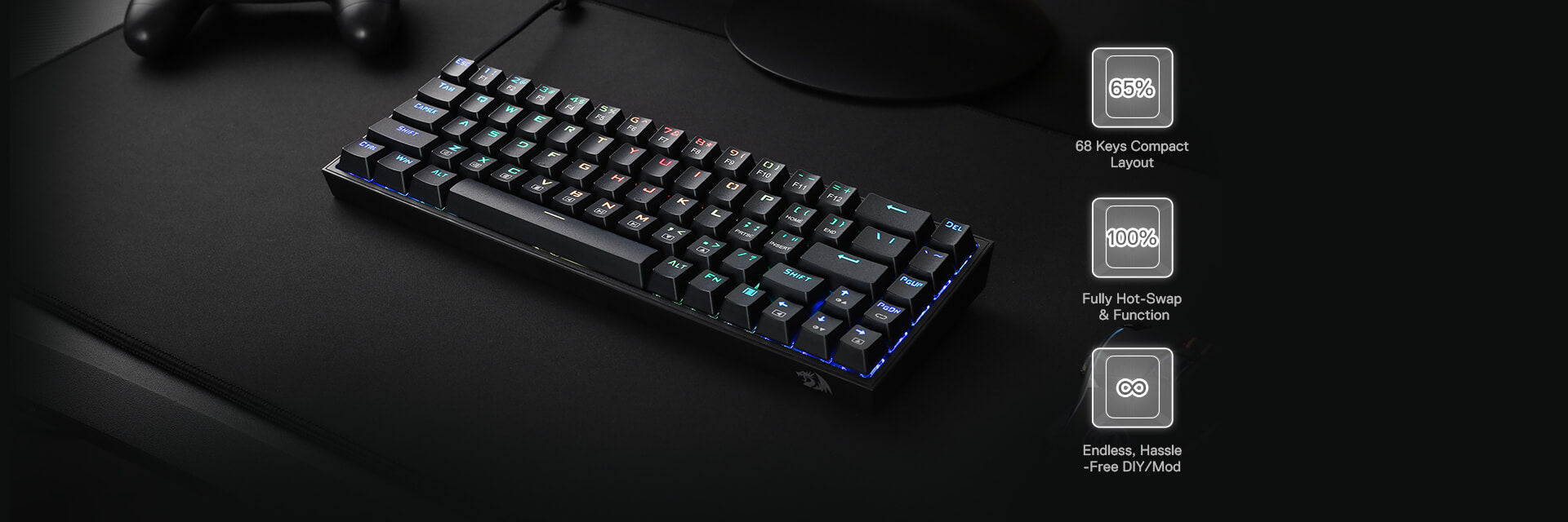 65% Wired RGB Gaming Keyboard