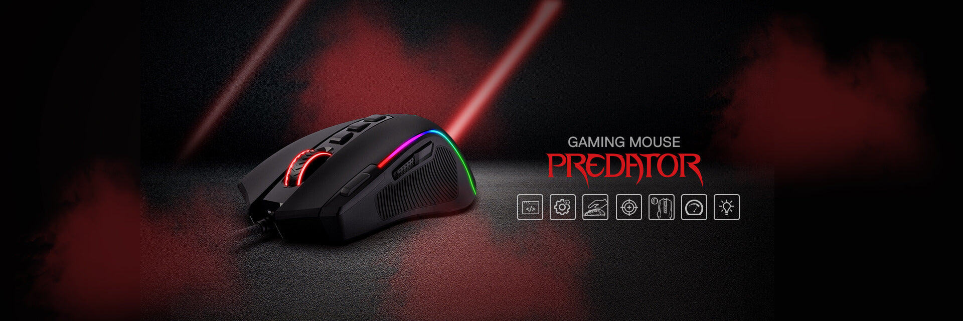 Redragon M612 Predator RGB Gaming Mouse