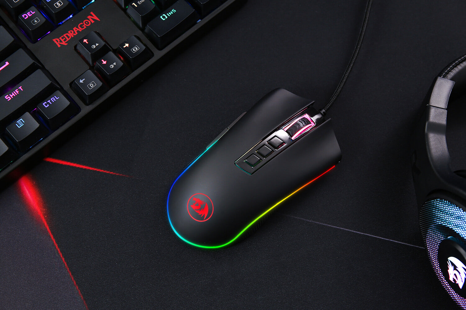 Redragon M711-FPS Cobra FPS Optical Switch (LK) Gaming Mouse with 16.8 Million RGB Color Backlit