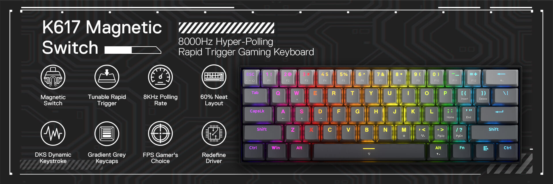 Redragon_FIZZ_K617_60_Rapid_Trigger_Magnetic_Switch_Gaming_Keyboard_2