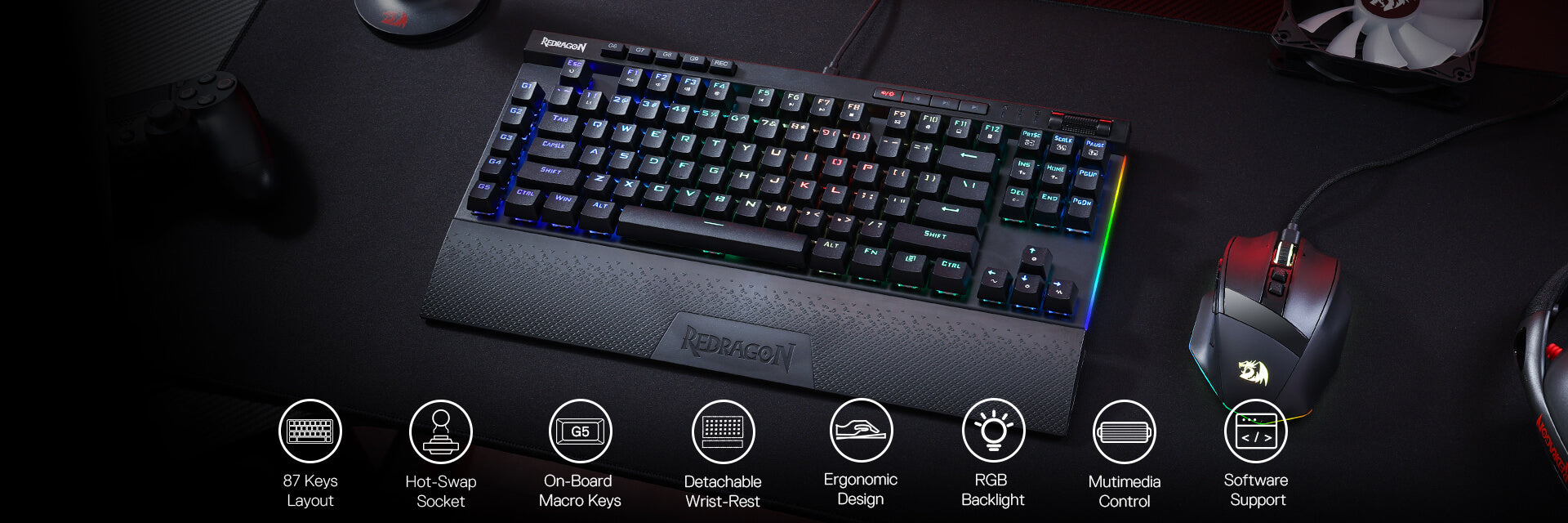 Redragon_K587_MAGIC-WAND_87_Keys_RGB_TKL_Mechanical_Gaming_Keyboard_8