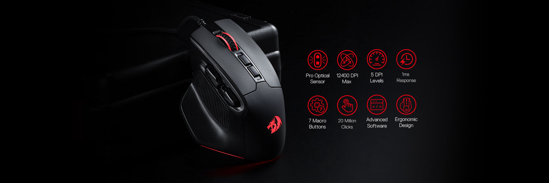 Redragon M806 Bullseye Gaming Mouse