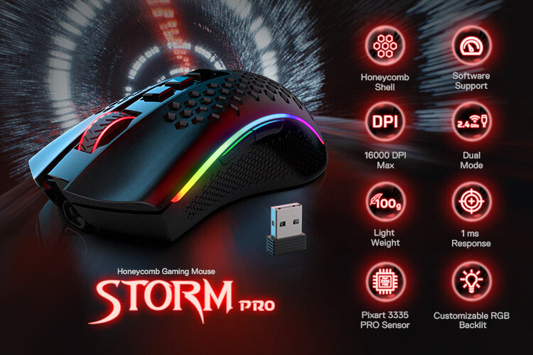 Souris Gamer Redragon Storm M808 Blanc - WIKI High Tech Provider