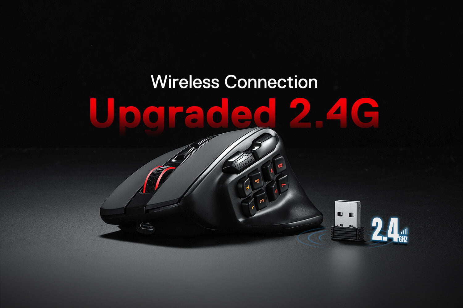 Redragon M811 PRO Wireless MMO Gaming Mouse