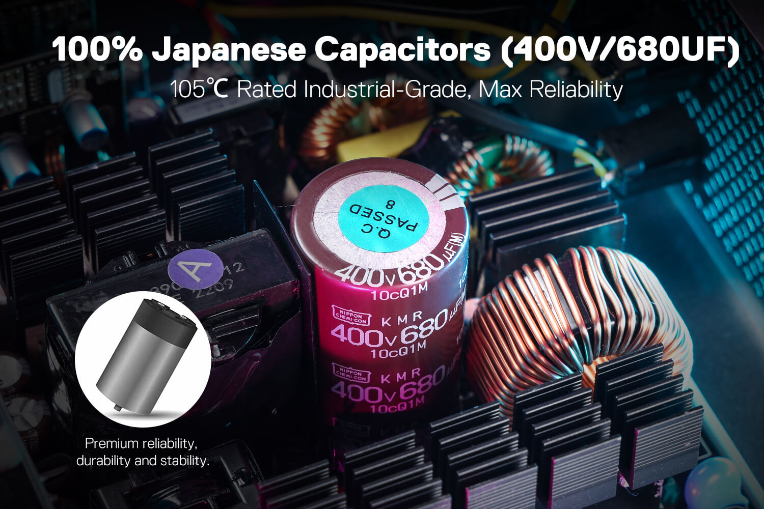 100% Japanese Capacitors