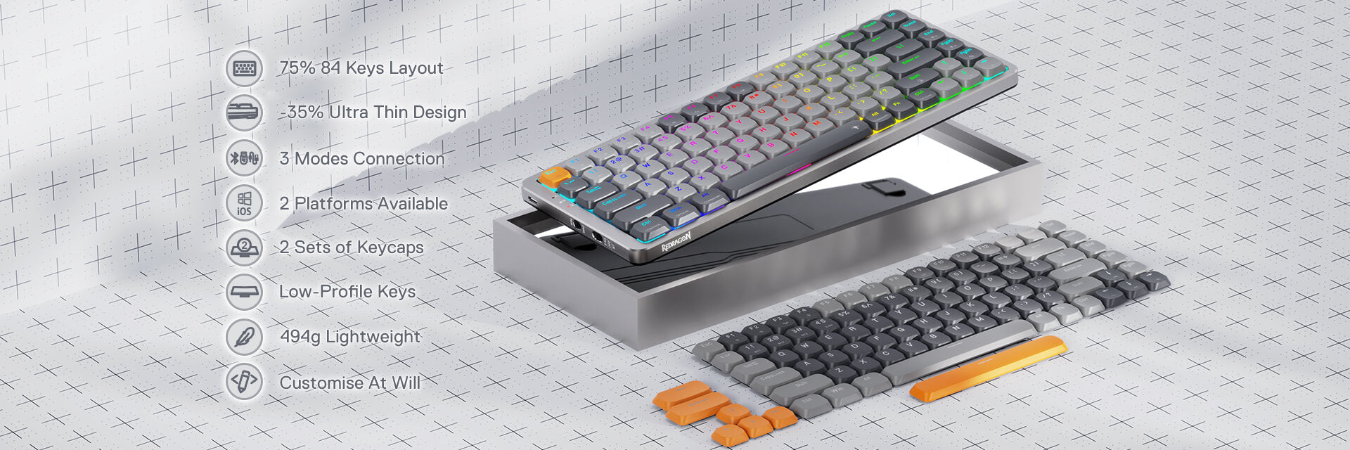 Wireless Mechanical Keyboard for Mac