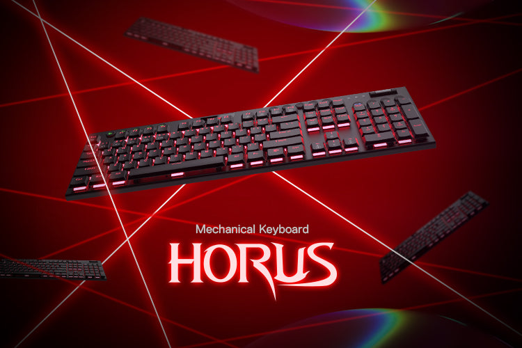 Bluetooth/2.4Ghz/Wired Tri-Mode Ultra-Thin Low Profile Gaming Keyboard