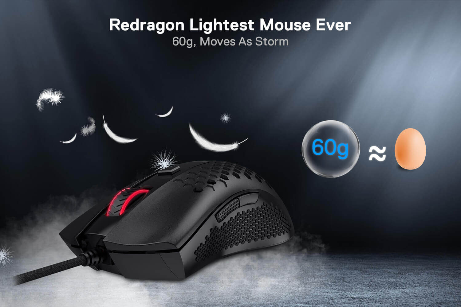 Redragon M808-N Storm Lightweight Gaming Mouse