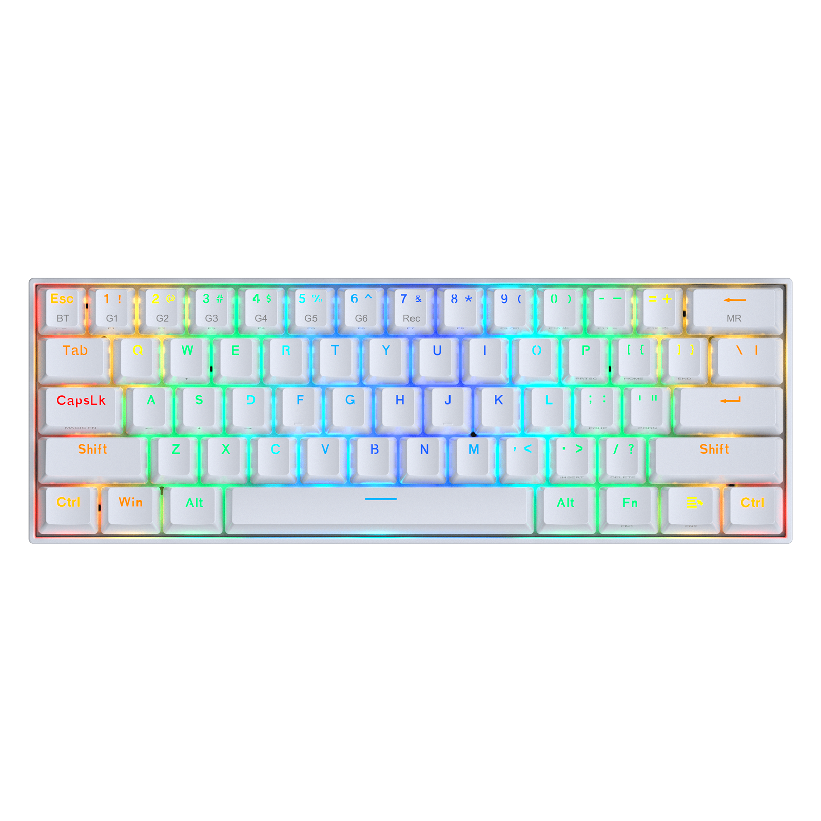 Redragon K530 Draconic PRO 60% White RGB Wireless Mechanical Keyboard –  Redragonshop