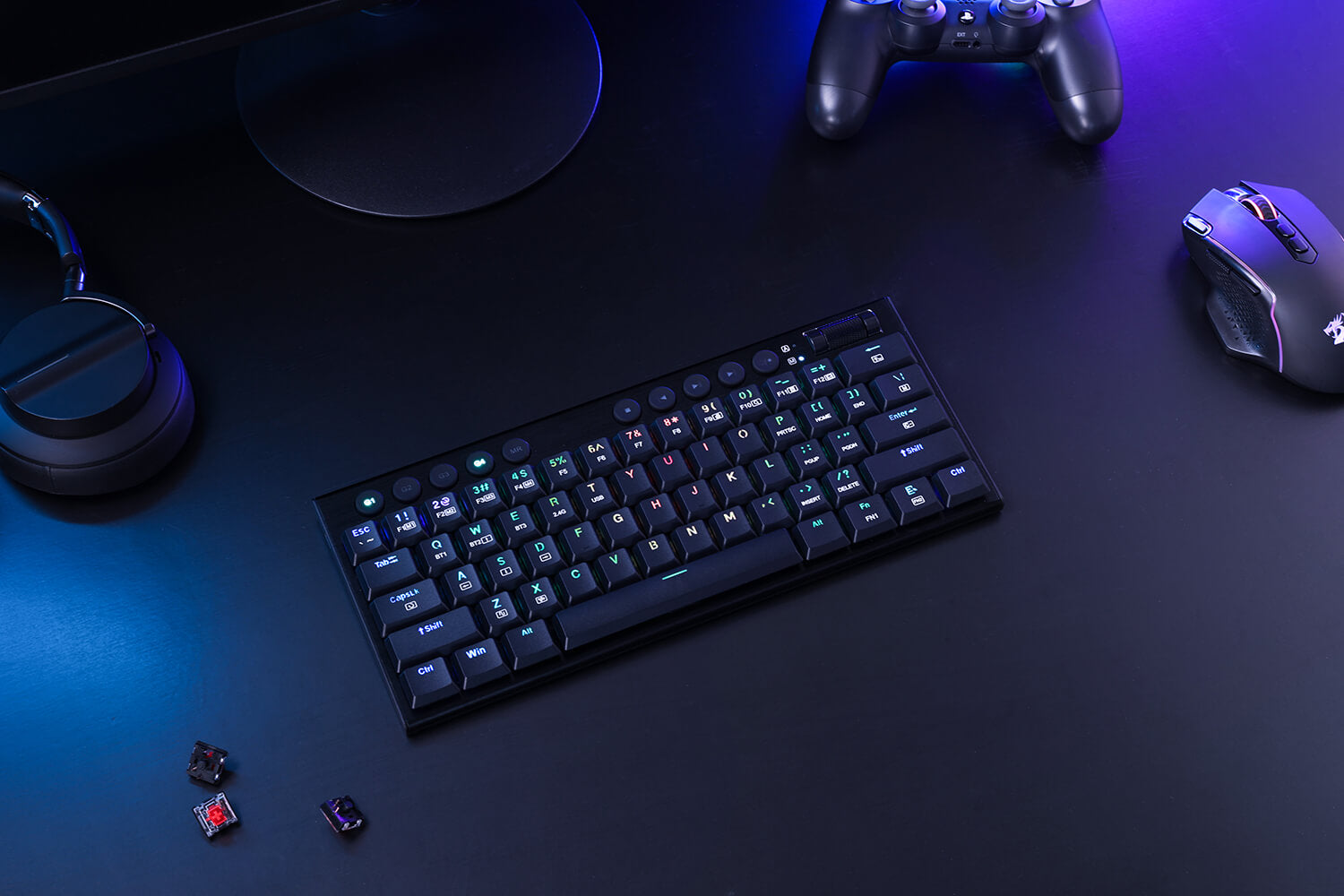 Ultra-Thin Low Profile Gaming Keyboard w/No-Lag Connection