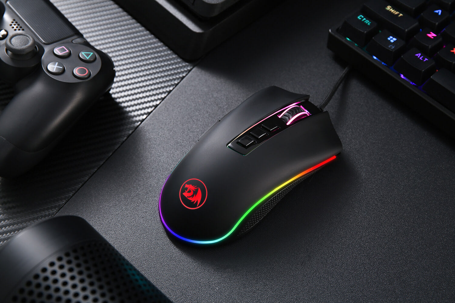 Redragon Mouse para jogos M711 Cobra com 16,8 milhões de RGB