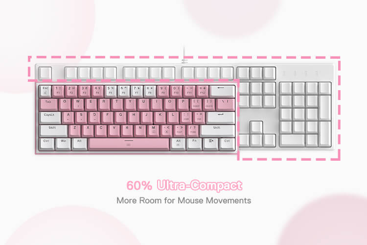 pink keyboard gaming