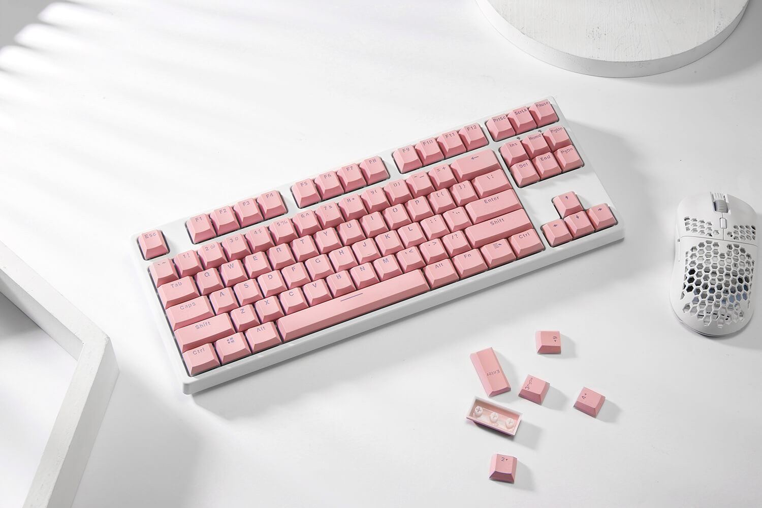 Double Shot PBT 104 Keycaps Set with Translucent Layer