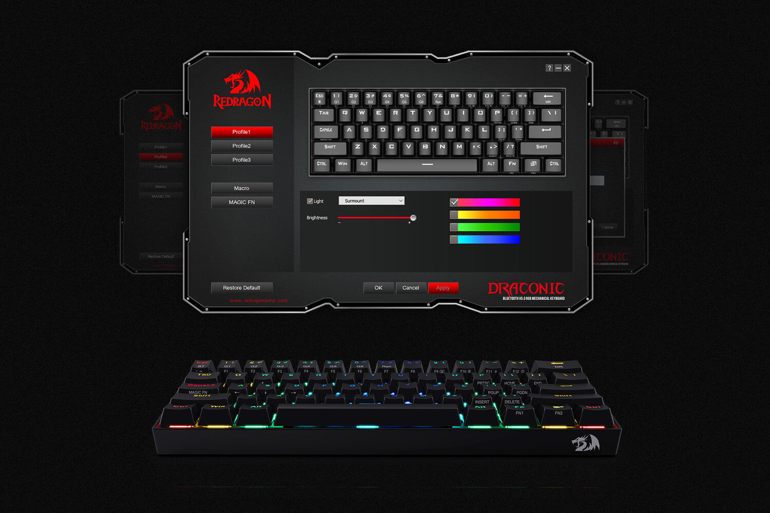 redragon 60% keyboard software