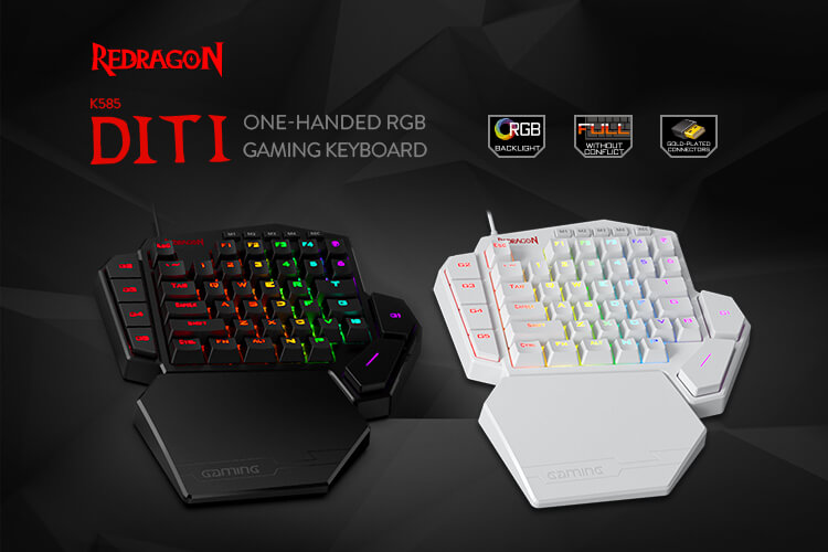 T1 Wired One Handed Gaming Keyboard Mouse Combo Ergonomic Multicolor  Backlight One-Handed Game Keyboard Mouse Set For PC