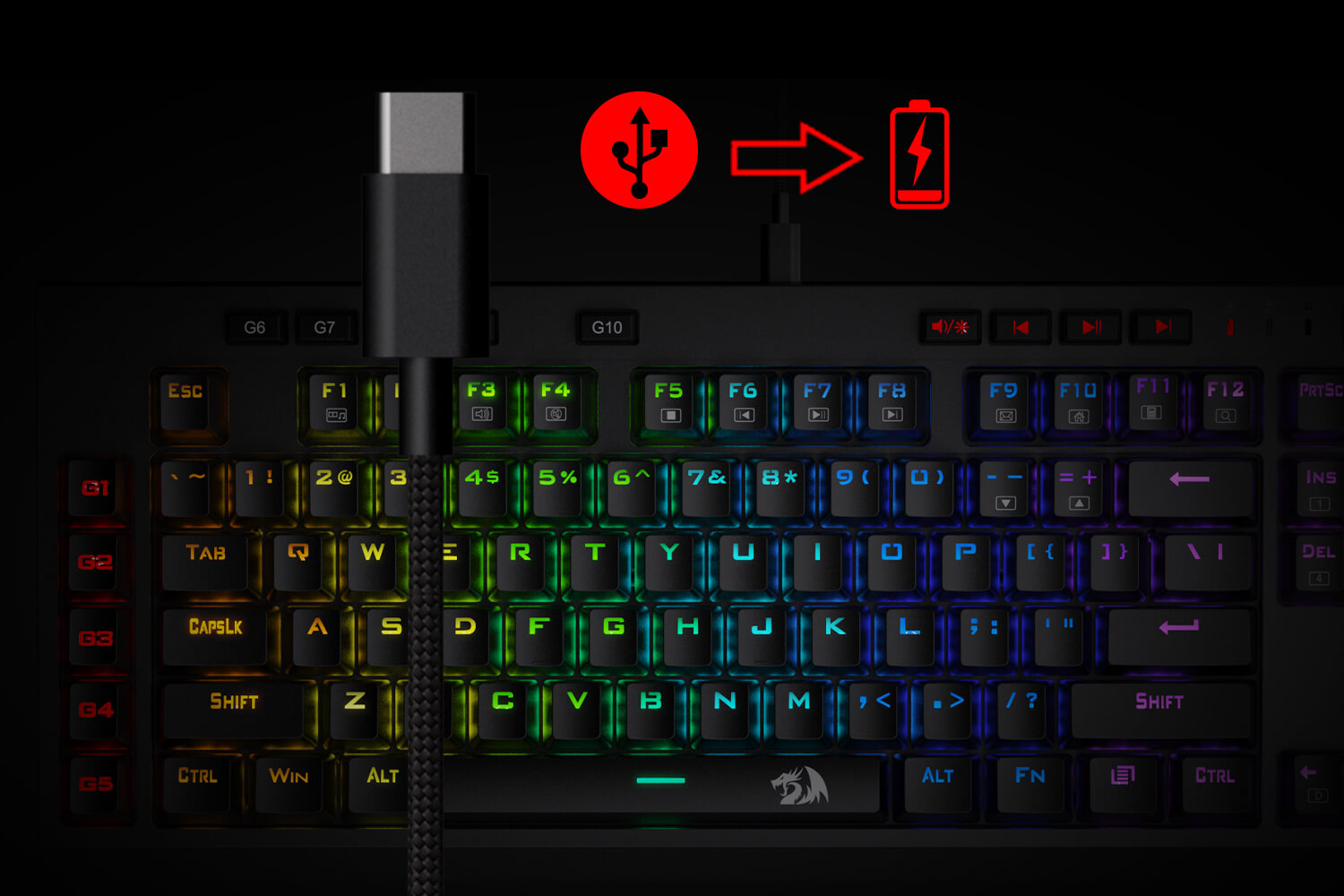 wireless mechanical keyboard with 2.4g wireless mode