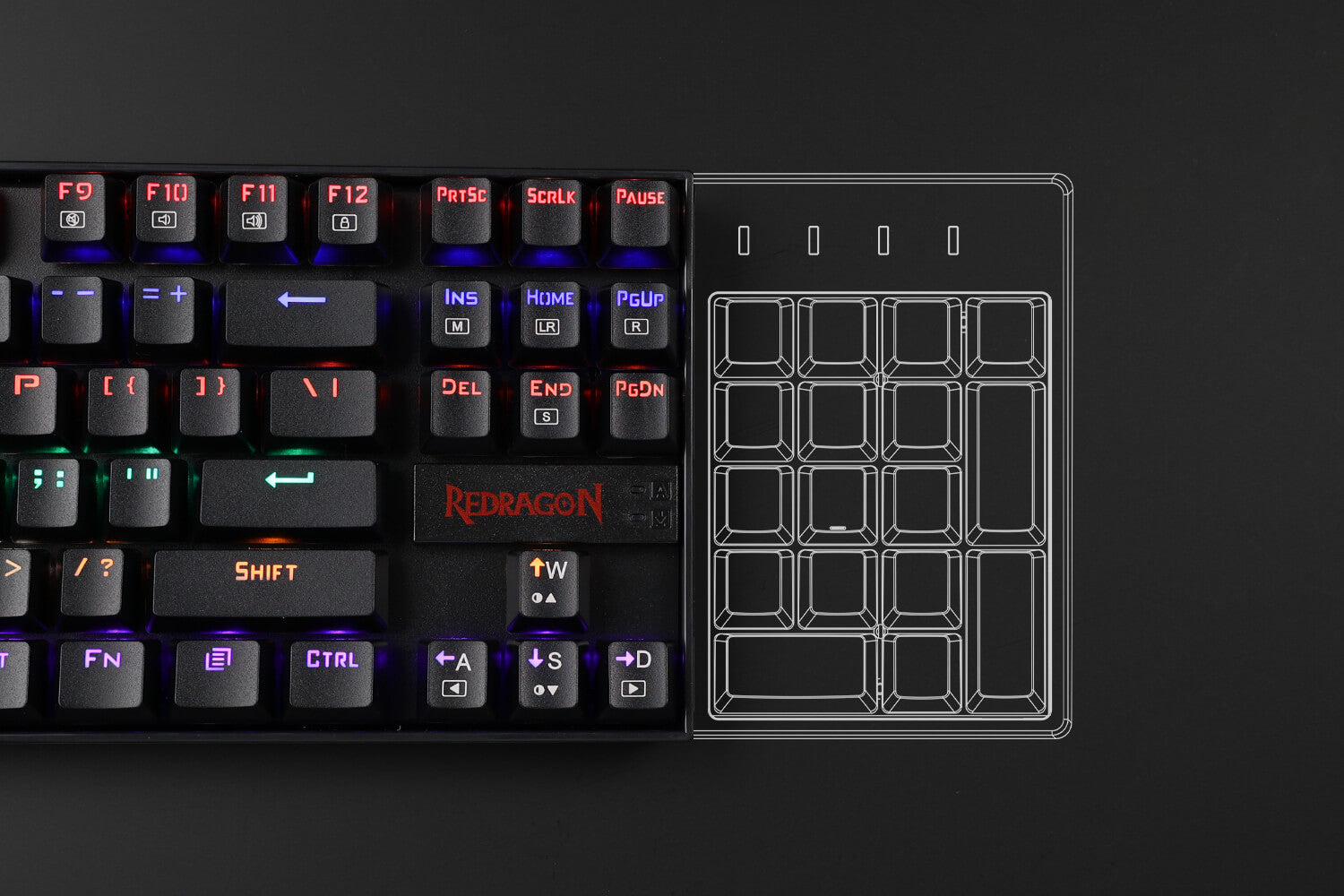 Redragon k552 tkl small compact keyboard