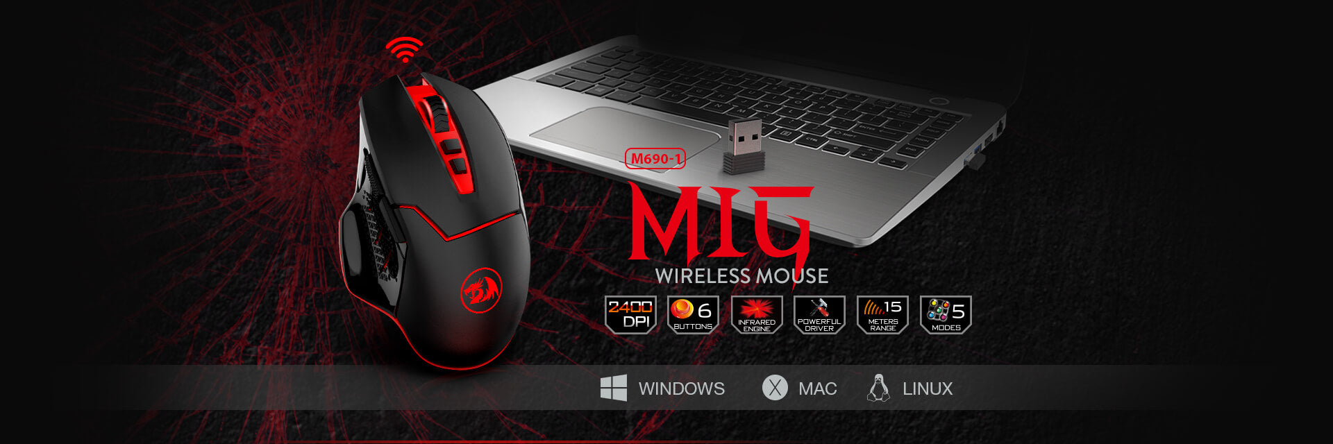 redragon wireless gaming mouse
