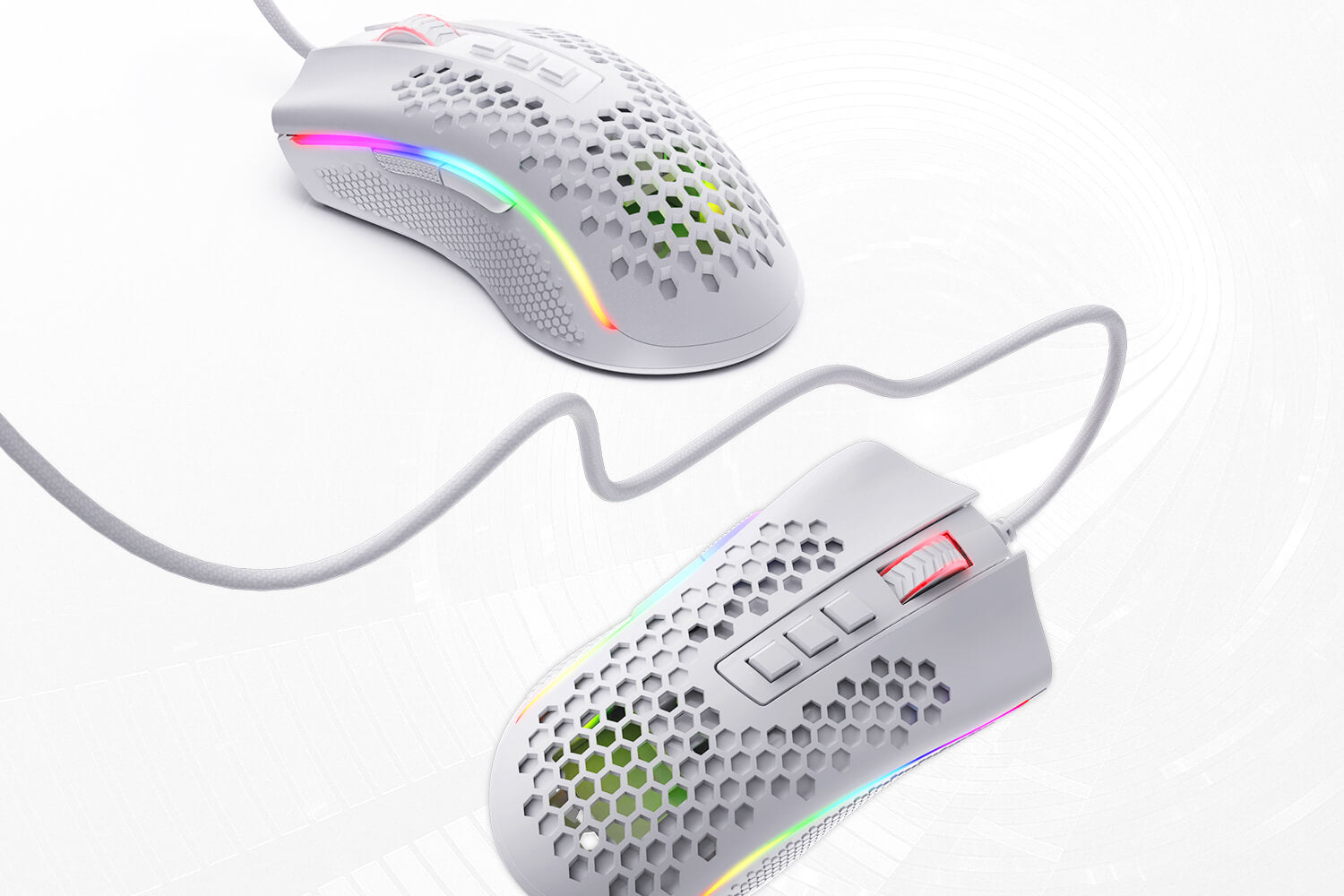 redragon m808 gaming mouse white