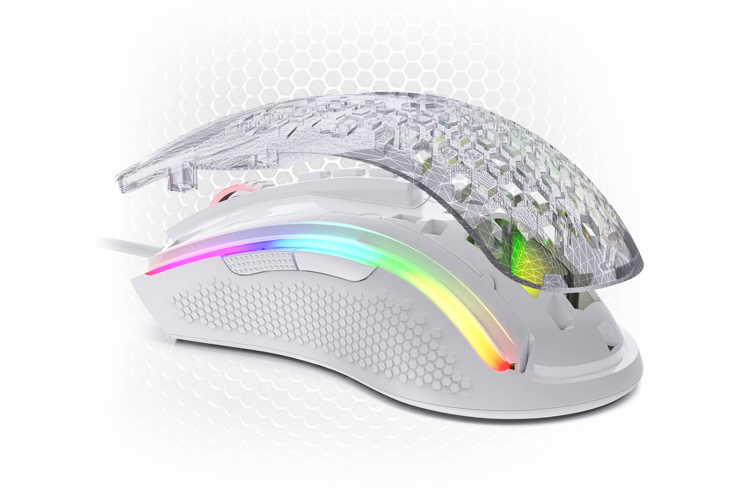 redragon gaming mouse m808 white