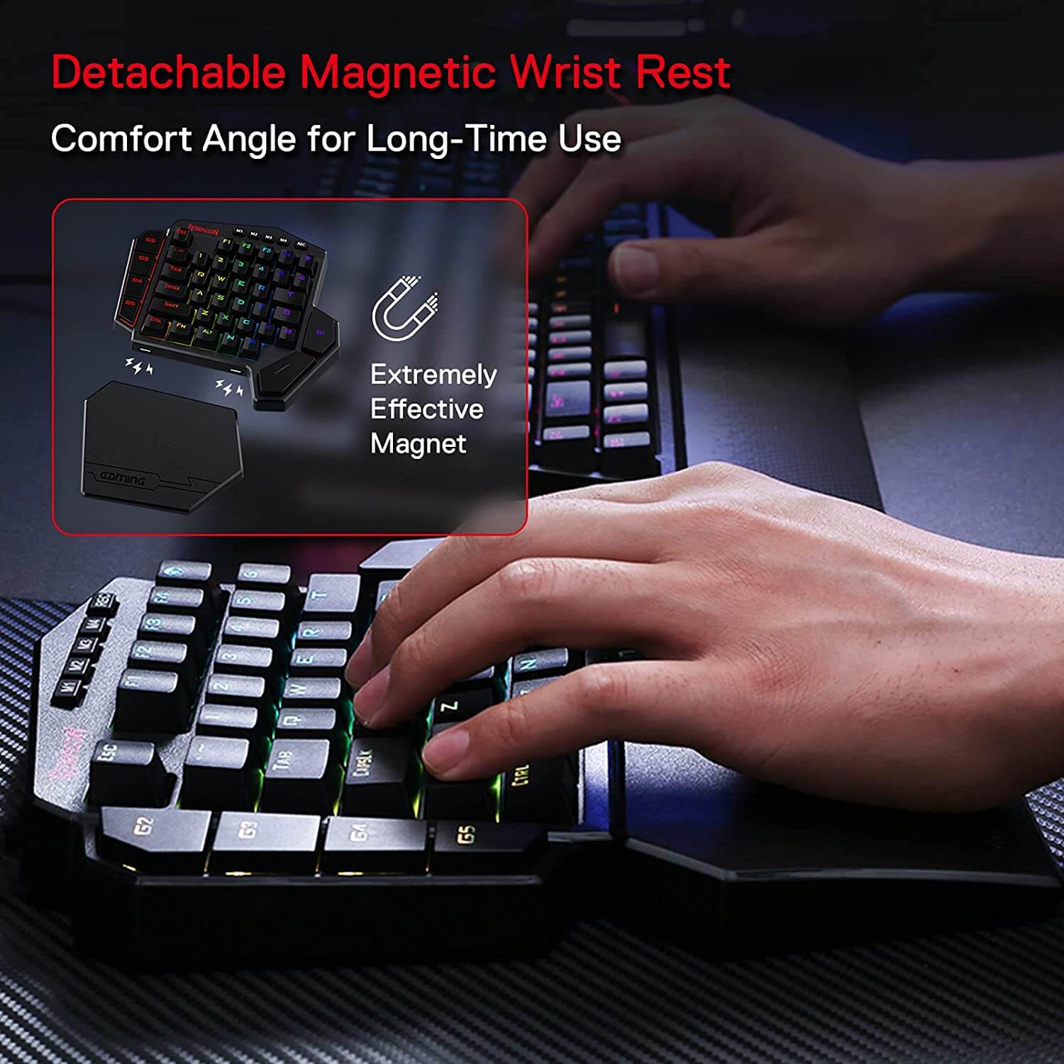 Bliver værre hvid fure Redragon DITI K585 Wireless 2.4Ghz RGB Mini Mechanical Gaming Keypad –  Redragonshop