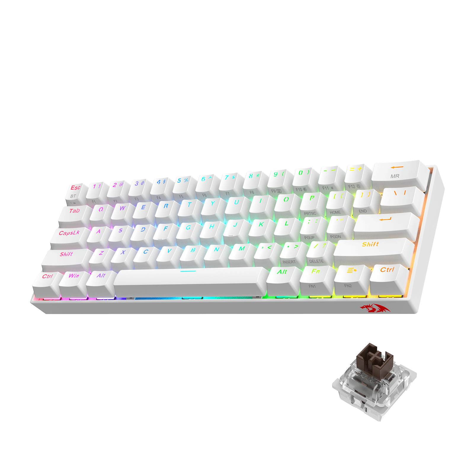 DRACONIC K530 PRO WHITE (Brown Switches) Default Title