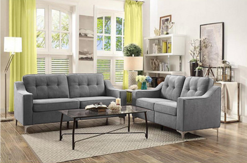 Image of 3Pc Sofa Set-Grey