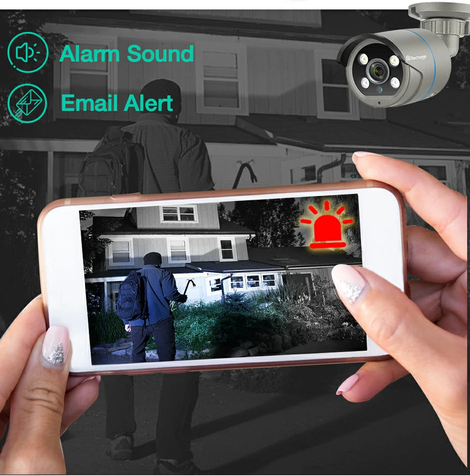 Motion Detection with Alarm Sound, Email Alert