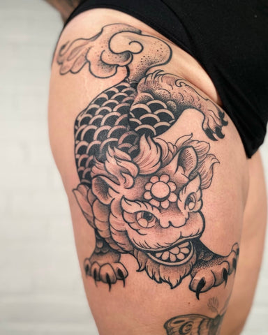 Tattoo designed by floral artist Lu Loram Martin, in Toronto, Canada.