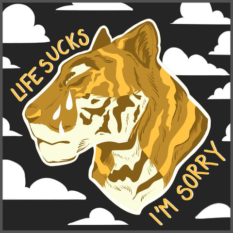 Life Sucks, I'm Sorry by floral tattoo artist Lu Loram Martin