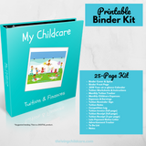 My Childcare Binder Bundle Set - Binder Kit {INSTANT PRINTABLE/DOWNLOAD}