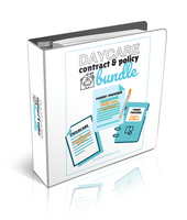 DAYCARE CONTRACT & POLICY BUNDLE - Daycare Contract, Parent Handbook & Enrollment Policy Forms {INSTANT PRINTABLE DOWNLOAD}