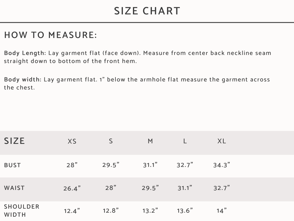 Sizing – Good Sport Apparel