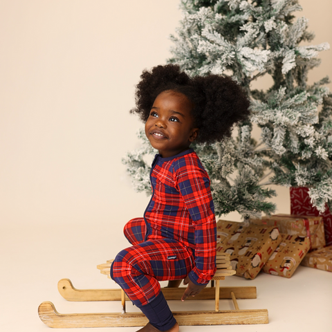 tartan sleepsuit