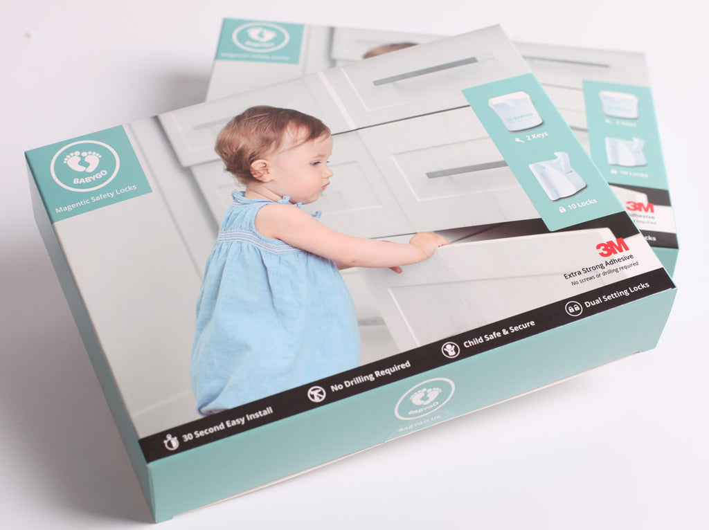 The BABYGO magnetic child safety cupboard, cabinet and drawer locks are the best